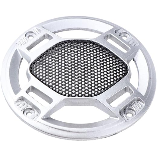 ATORSE 3 Inch Speaker Cover Case Decorative Circle Metal Me