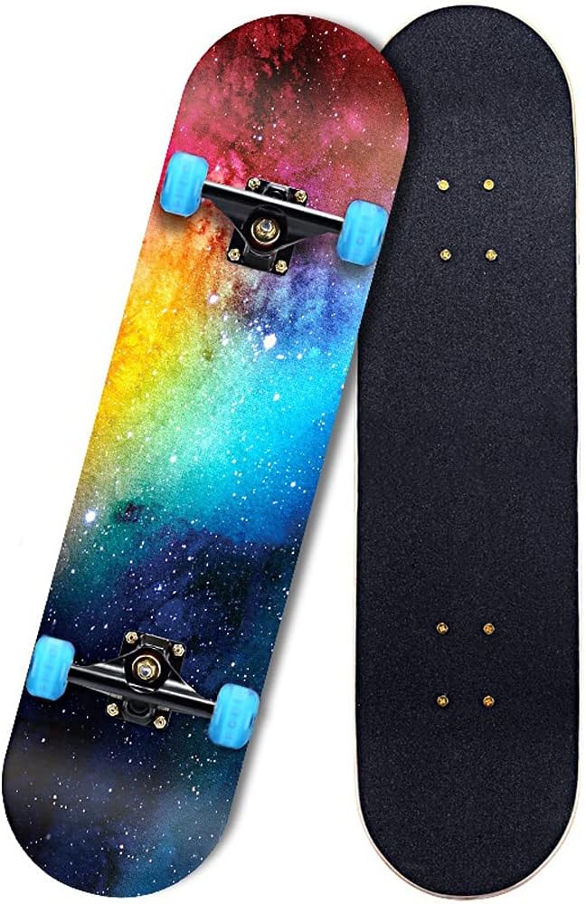 E-PLUS Standard Skateboards with Colorful Flashing Wheels