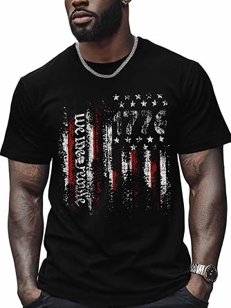 Mens T Shirts Retro Red Decadent Texture T-Shirt for Men Crew Neck Tees Cotton Tops