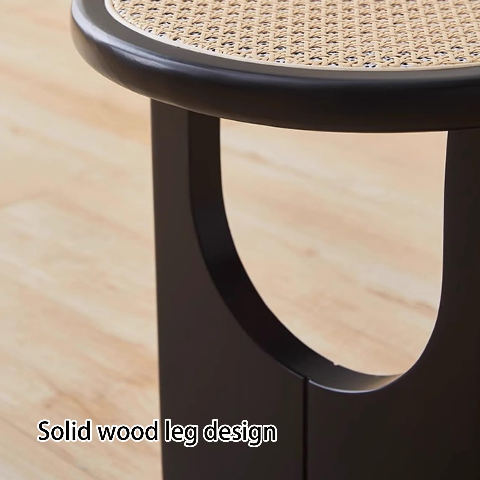 Banc de Salle à Manger, Banc en Bois, Banc d'entrée tissé, Banc en Bois de Ferme, Bancs de Table Coin Arrondi, Banc d'extrémité de lit, Stabilité structurelle(Brown)