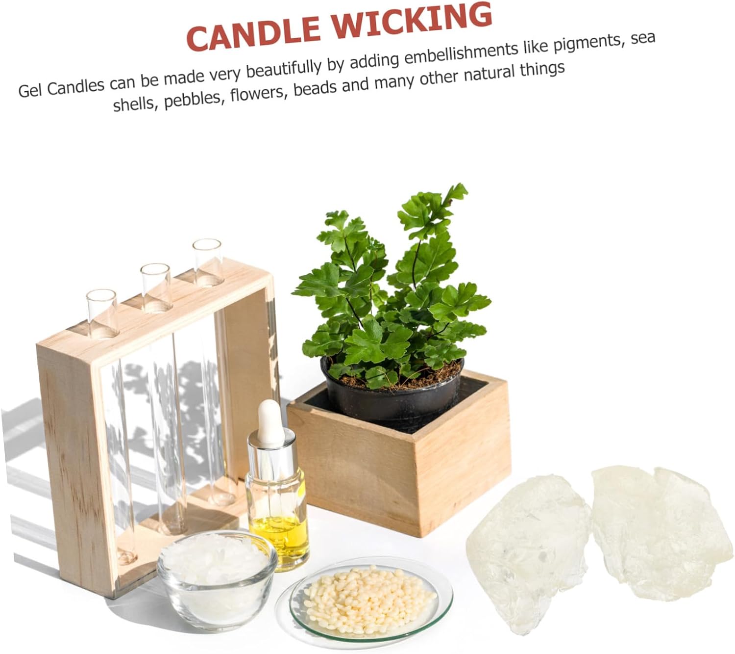 Gel Candle Wax 1kg for DIY Candle Making, Xmas