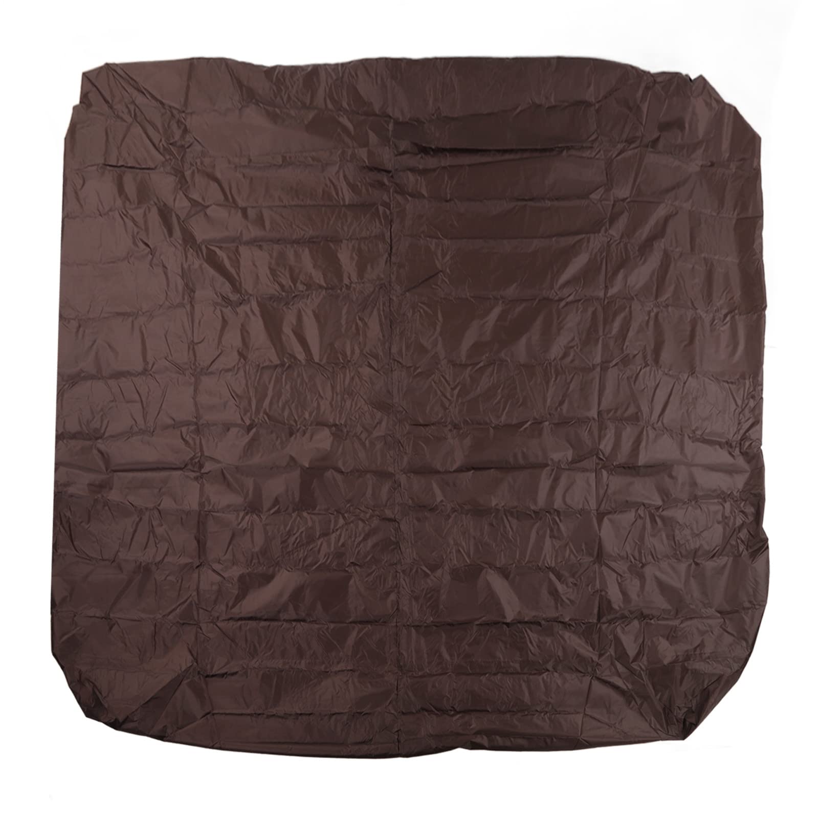NDNCZDHC Square Hot Tub Cover, 190 Silver Coated Polyester SPa Covers for Hot Tub, Waterproof Hot Tub Cover Protector Fits 80x 80"(Coffee)