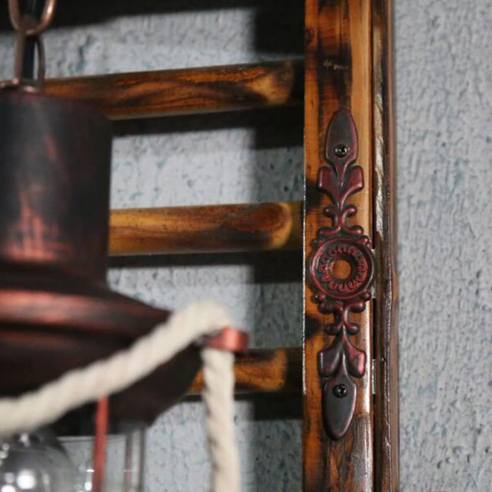 Retro Holz Wandleuchte Treppen Wandlampe Kreativ Bambus Pendellampe Vintage Hanfseil Rustikale Wandlicht Glas Lampenschirm Wandleuchten Für Schlafzimmer Restaurant Hotel Flur Esszimmer