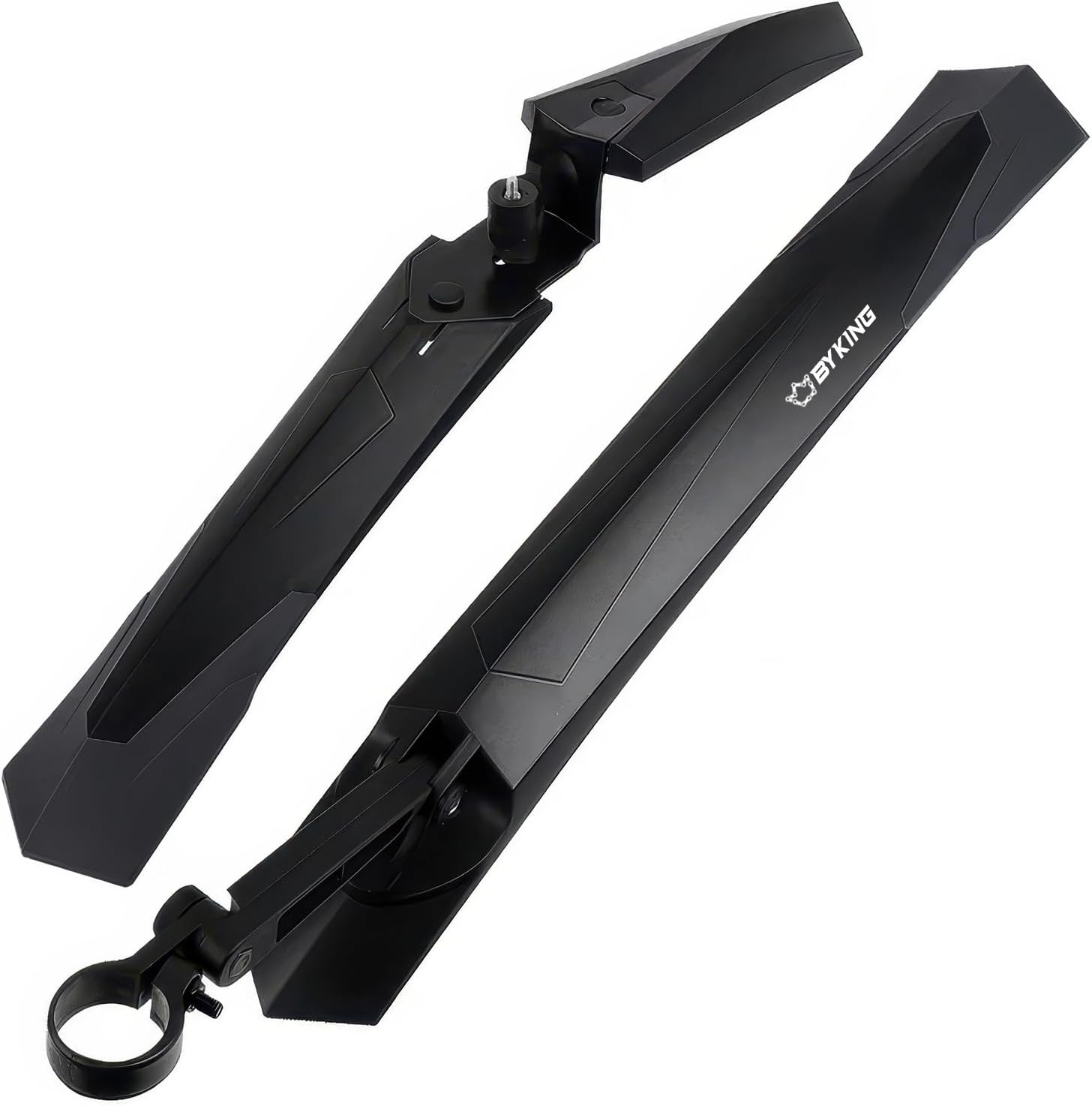 Byking Bike Mudguards for 26-29 inch tyres, Mountain Bike, Gravel Bicycle, Hybrid and E-Bike Fender Universal Mud Guard, Adjustable Cycling Front and Rear Mudguard Set for Carrera and Boardman MTB.