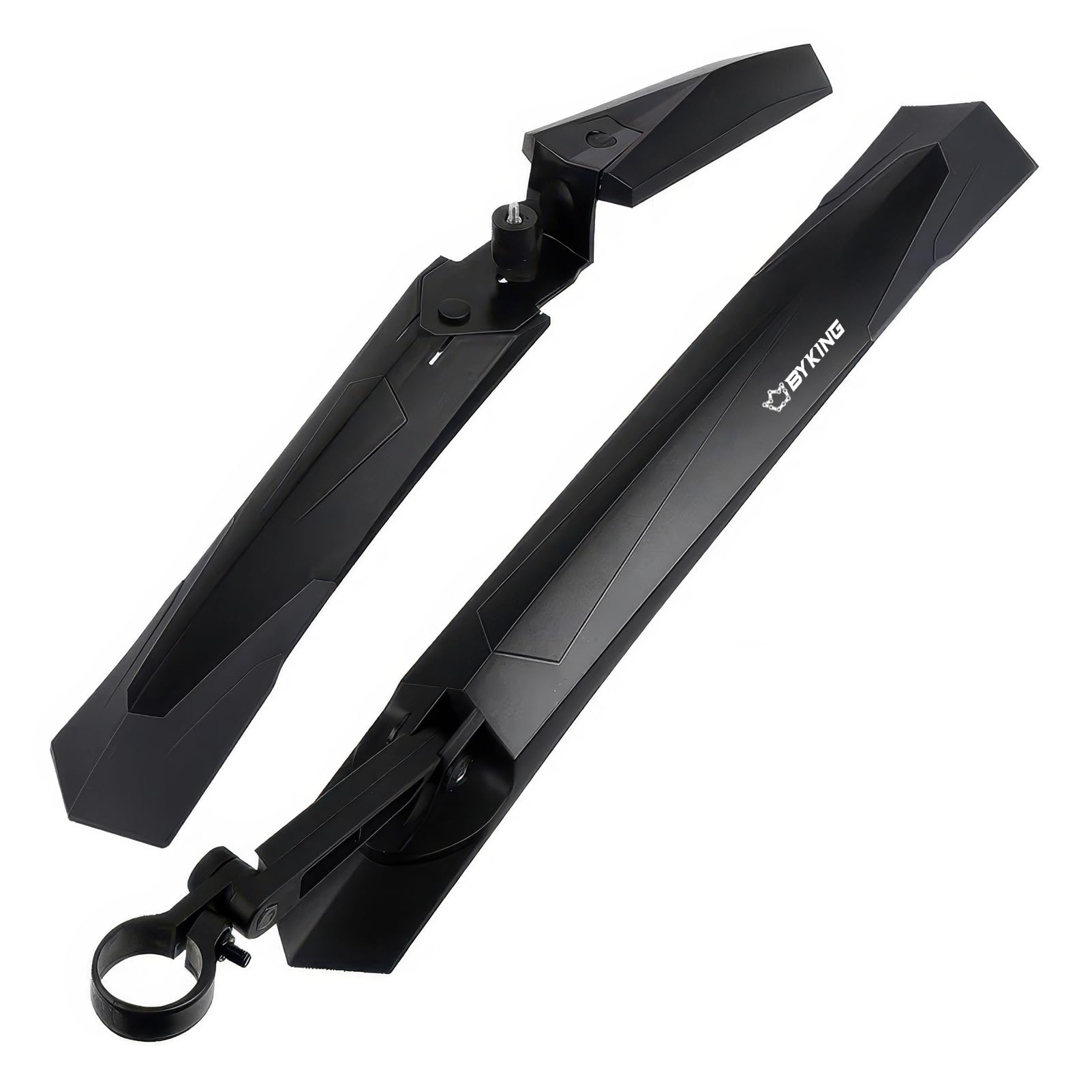 Byking Bike Mudguards for 26-29 inch tyres, Mountain Bike, Gravel Bicycle, Hybrid and E-Bike Fender Universal Mud Guard, Adjustable Cycling Front and Rear Mudguard Set for Carrera and Boardman MTB.