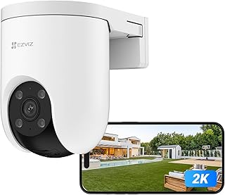 EZVIZ 2K PoE Outdoor Surveillance Camera, 360° PTZ Camera Outdoor, Car Tracking, AI Detection, 20 m Colour Night Vision, W…