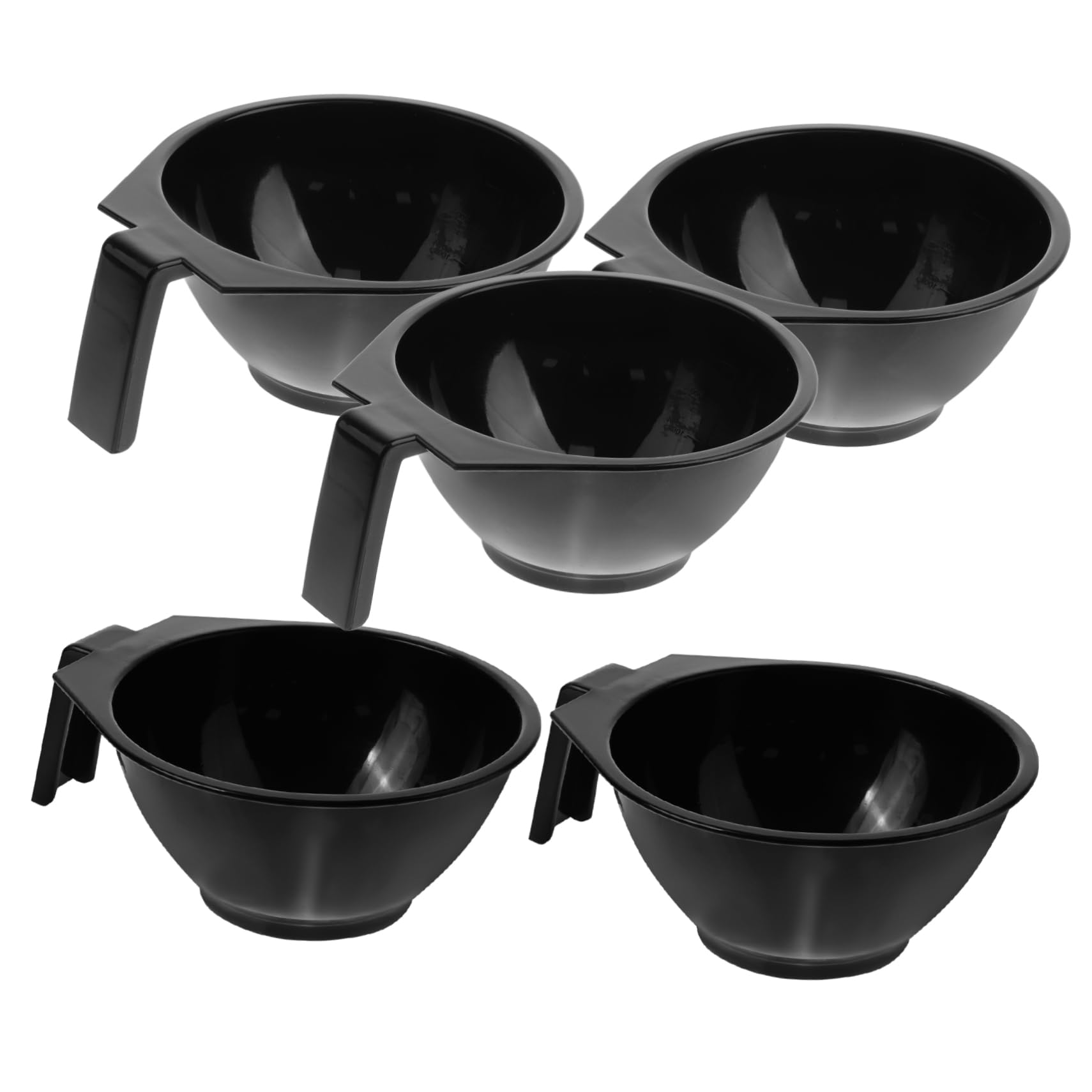 Baluue 25 Pièces bol de pour salon de coiffure Bol de coloration capillaire bols de pour les cheveux bols de couleur pour coiffeur bol à teinter Plastique Black