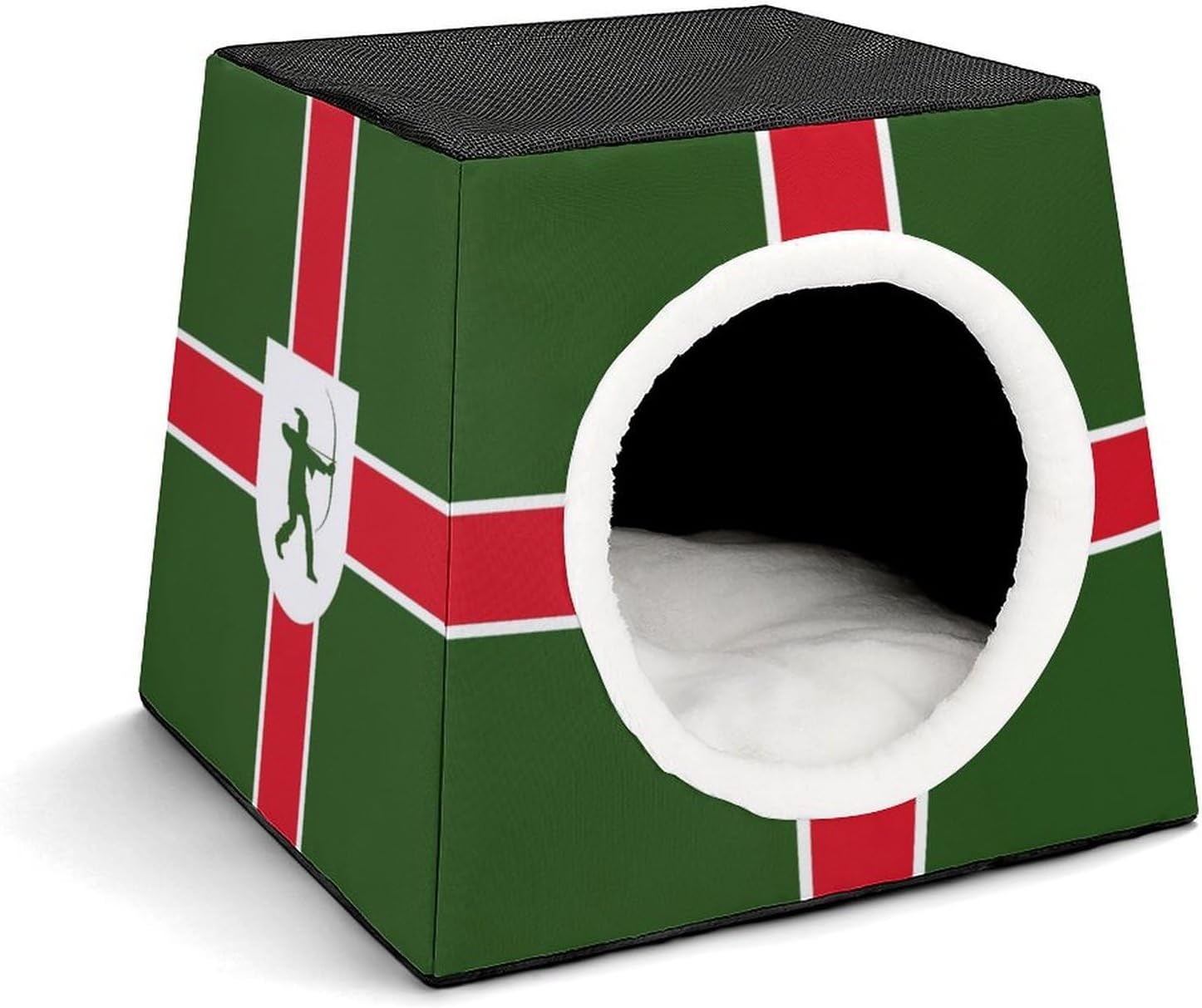 Generic Flag of Nottinghamshire County Cat House for Indoor with Spacious Cat Nest, style-6-2