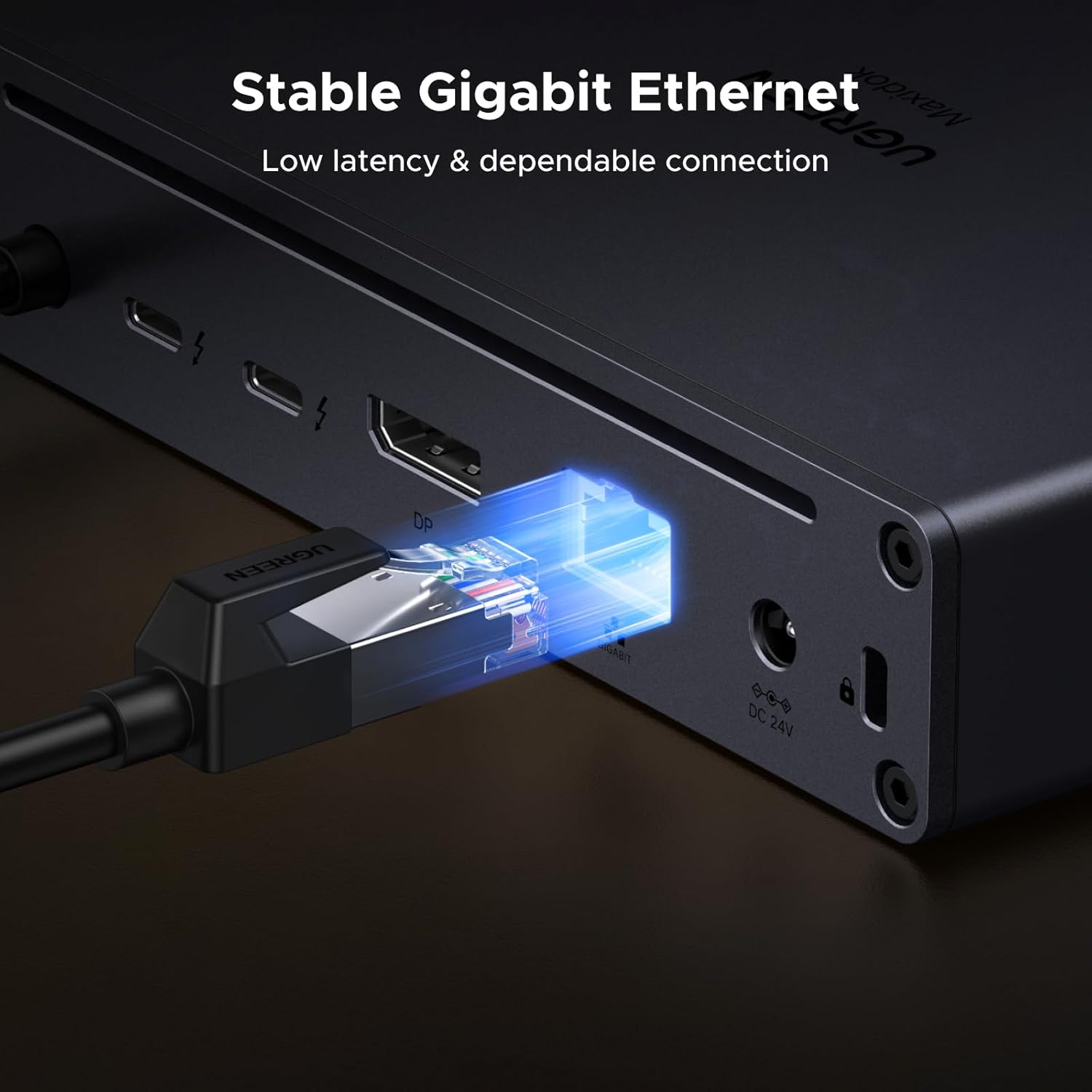 UGREEN Maxidok Thunderbolt 5 Hub Revodok 10 in 1, 120Gbps with 3×TBT5 (Single 8K / Dual 6K), 140W Total Power, DP2.1, Gigabit Ethernet, SD/TF 3.0 Docking Station for MacBooks and Windows Laptops