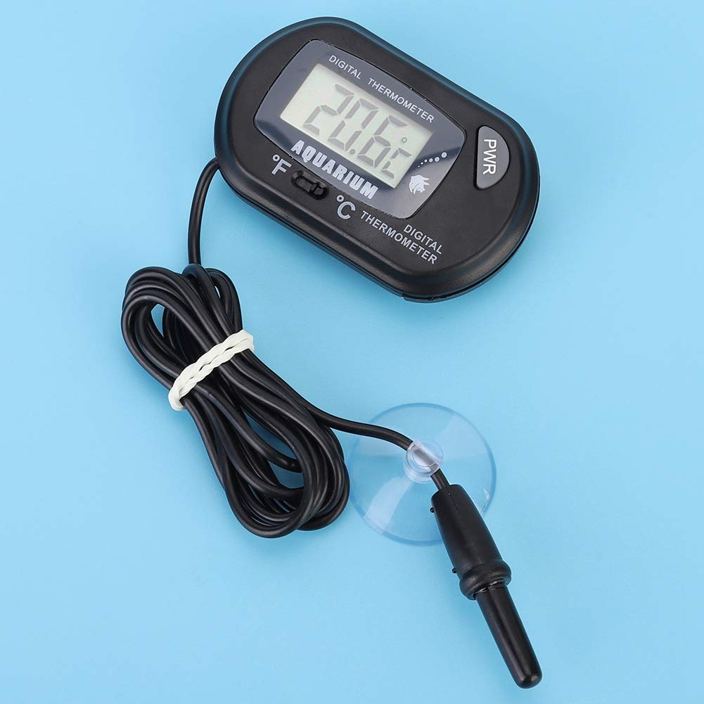 Lightweight Practical Digital Thermometer, Small Fish Tank Water Thermometer, Exquisite Aquarium Thermometer, Deep Waterproof for Aquarium Durable Fish Tank