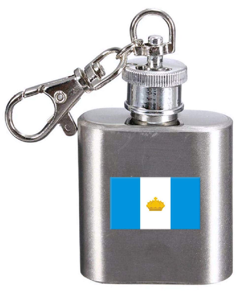 Flasque porte-clés en acier avec gravure Ulyanovsk pour aventurier