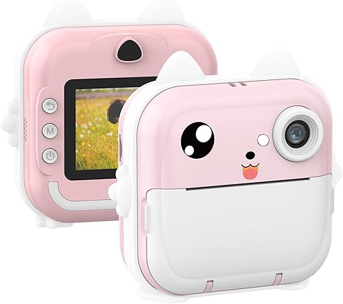 ConCerto Cámara infantil para niños de 3 a 8 años, cámara digital selfie juguetes con papel de impresión, el mejor regalo de cumpleaños de Navidad