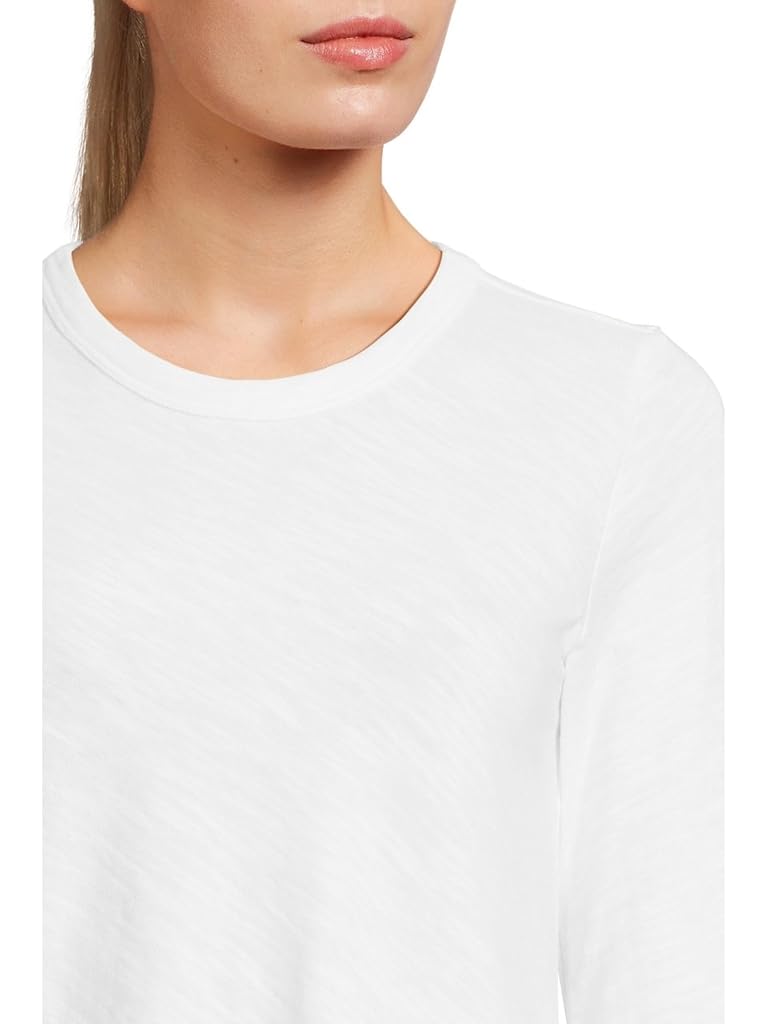 White Lilla P Long Sleeve Cropped Tee