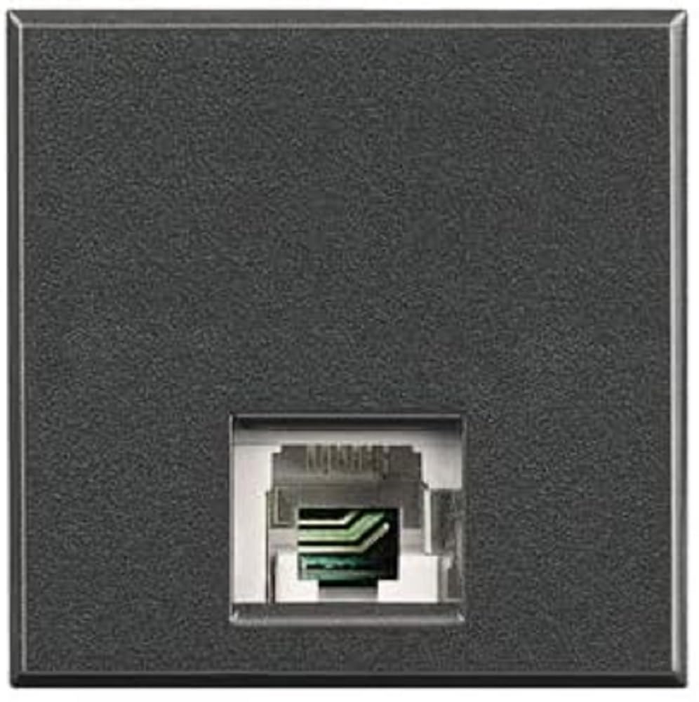 Bticino axolute - Telephone Base RJ12 K10 2 Modules Axolute Dark