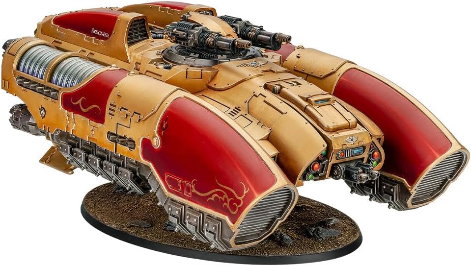 Warhammer The Horus Heresy Legio Custodes Coronus Grav-Carrier, Plastic Miniature Transport Kit with Arachnus Blaze Cannon