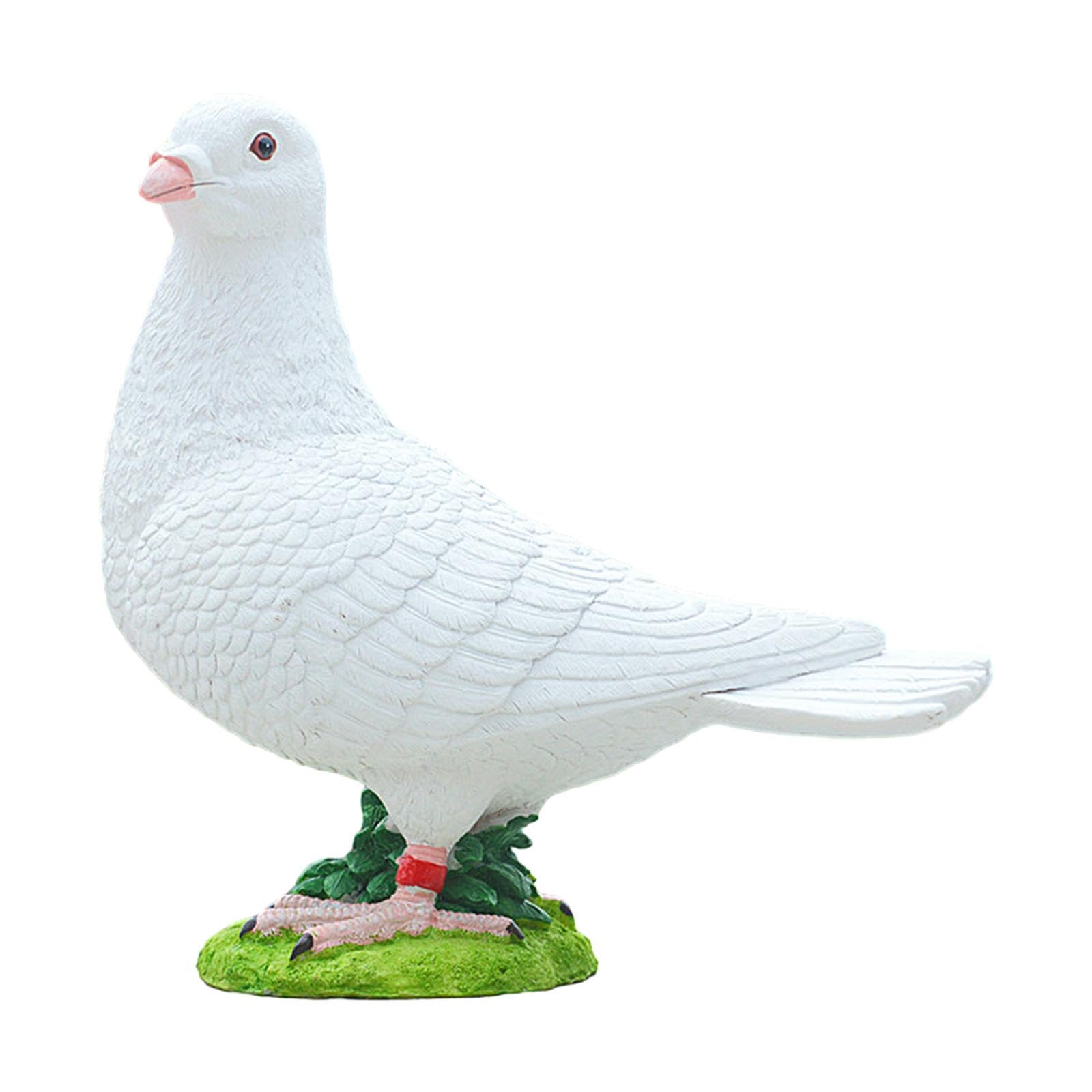 Figurines de pigeons artificiels décoration jardin maison bureau cour résine modèle b