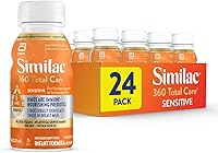 Similac 360 Total Care Sensitive Infant Formula, Ready to Feed 8oz Bottles Pack of 24 - Eases Fussiness & Gas