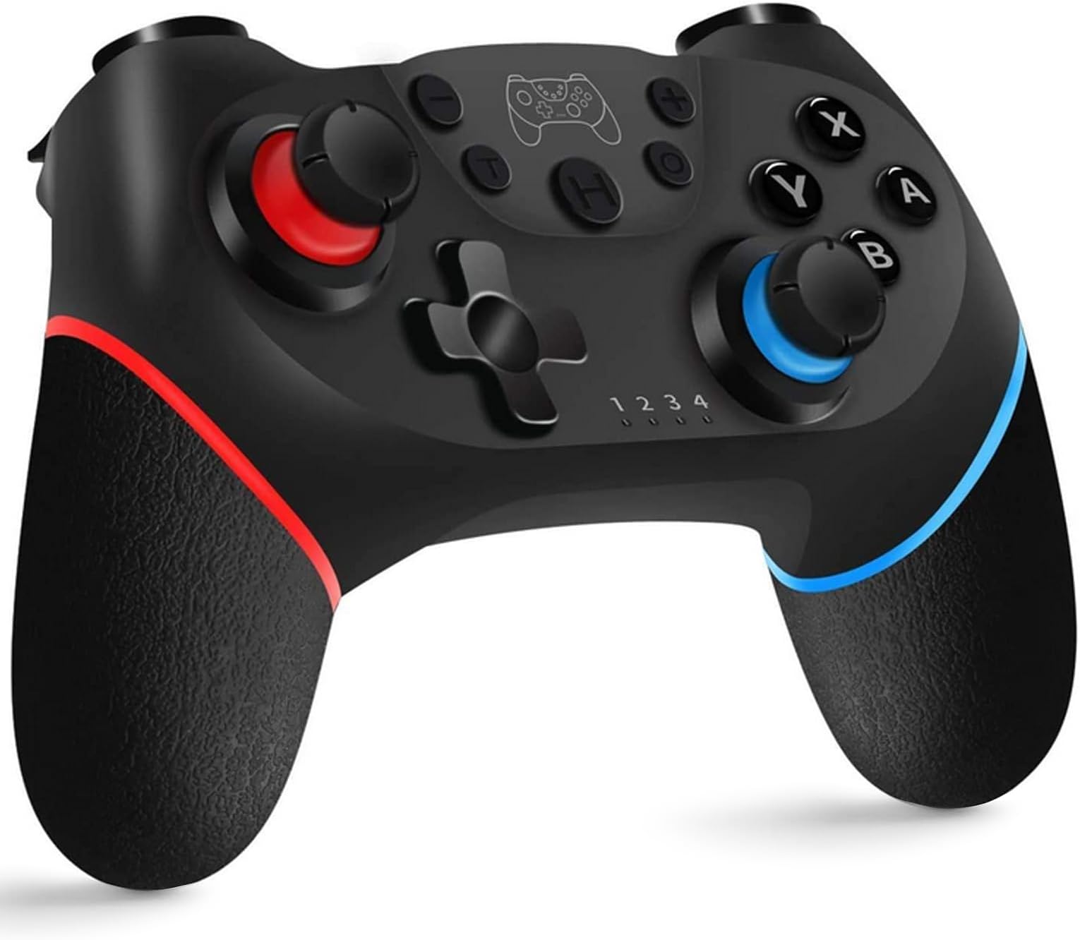 Controller for Switch, Wireless Pro Controller for Switchs/Switchs Lite/Switch OLED, Remote Gamepad with Joystick, Adjustable Turbo Vibration, Ergonomic Non-Slip - Black