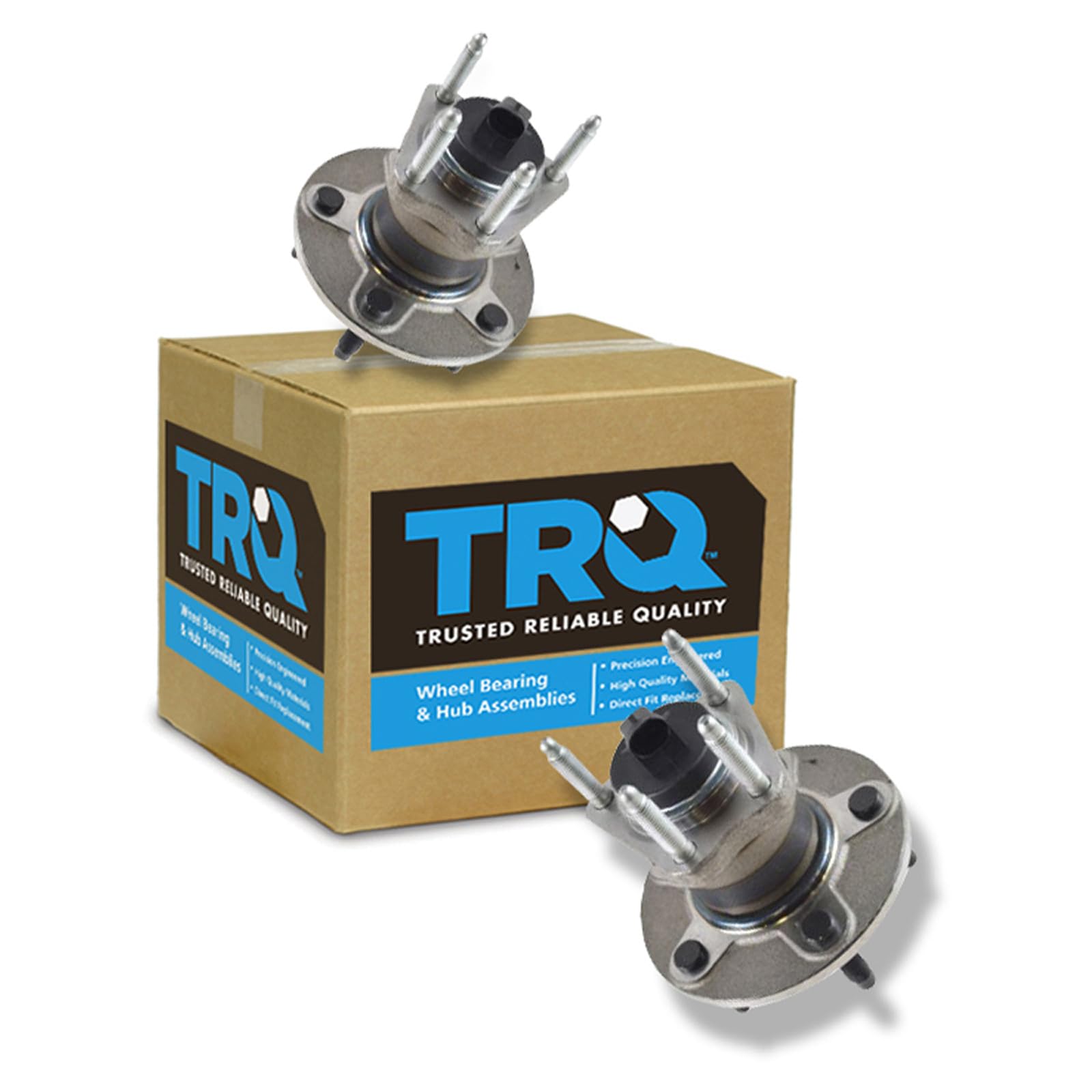 TRQ Rear Wheel Bearing and Hub Assembly Set 2 Piece