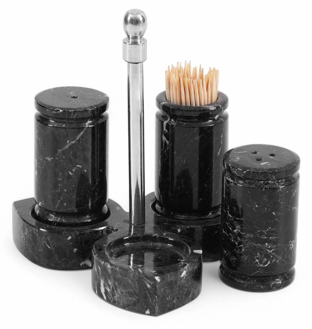 Saleros De Cocina Originales Juego De Saleros Y Pimenteros Vintage Con  Acabado De Mármol Blanco Y Negro Recargables Y Reutilizables Para La Cocina  O El Comedor Ceramica Rustica Salero Negro, image size:1319x1390