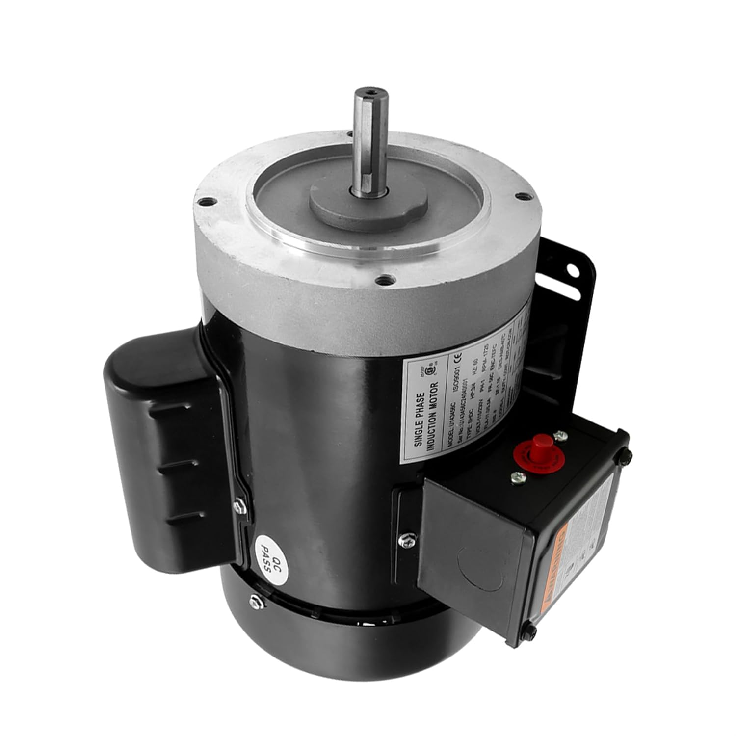 Electric Motor 60HZ 3/4HP Single Phase 1725RPM 56C Frame 115V/230V 5/8in Shaft Diameter Rolled Steel Shell