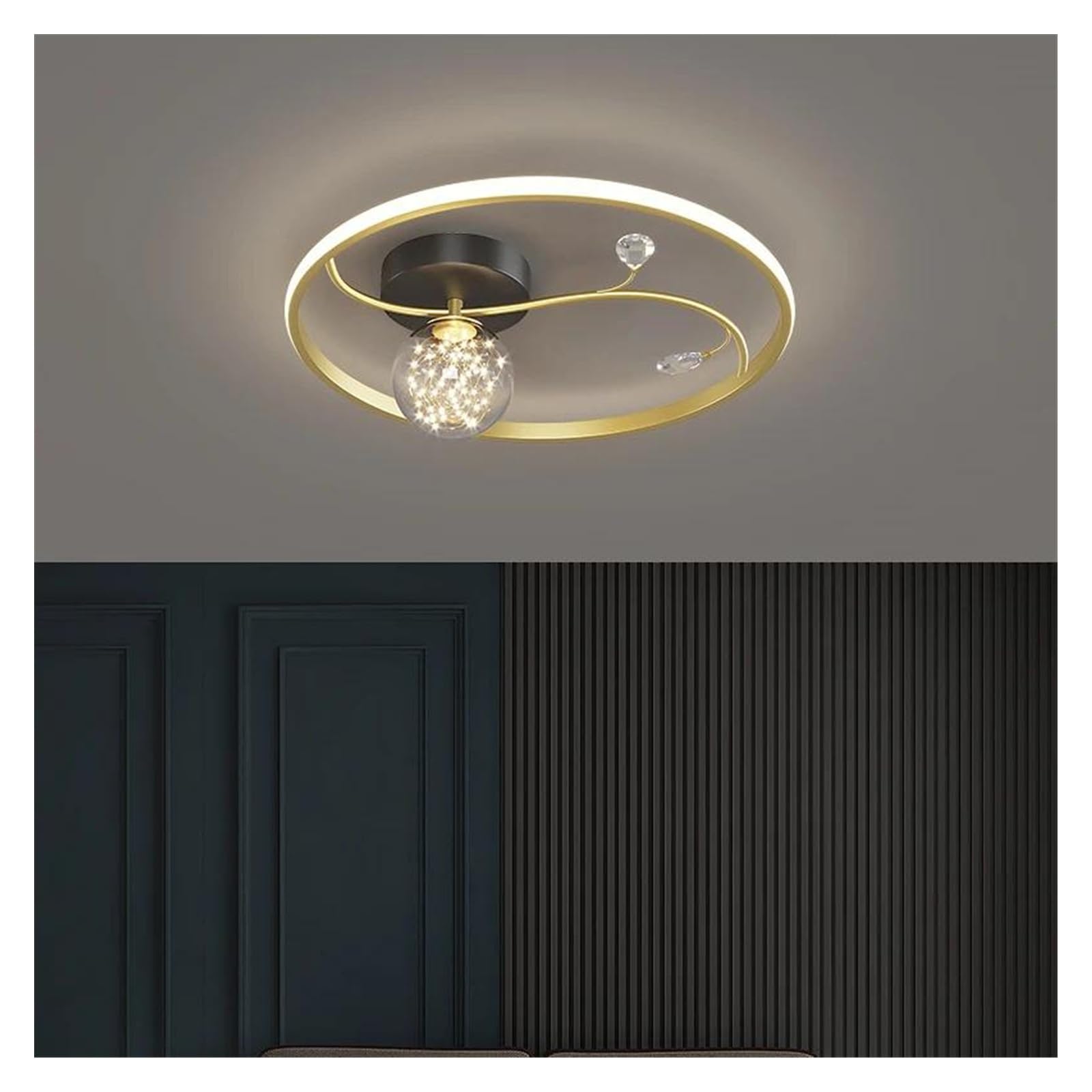 Lustre LED Moderne et haut de gamme au design épuré pour villa et restaurant