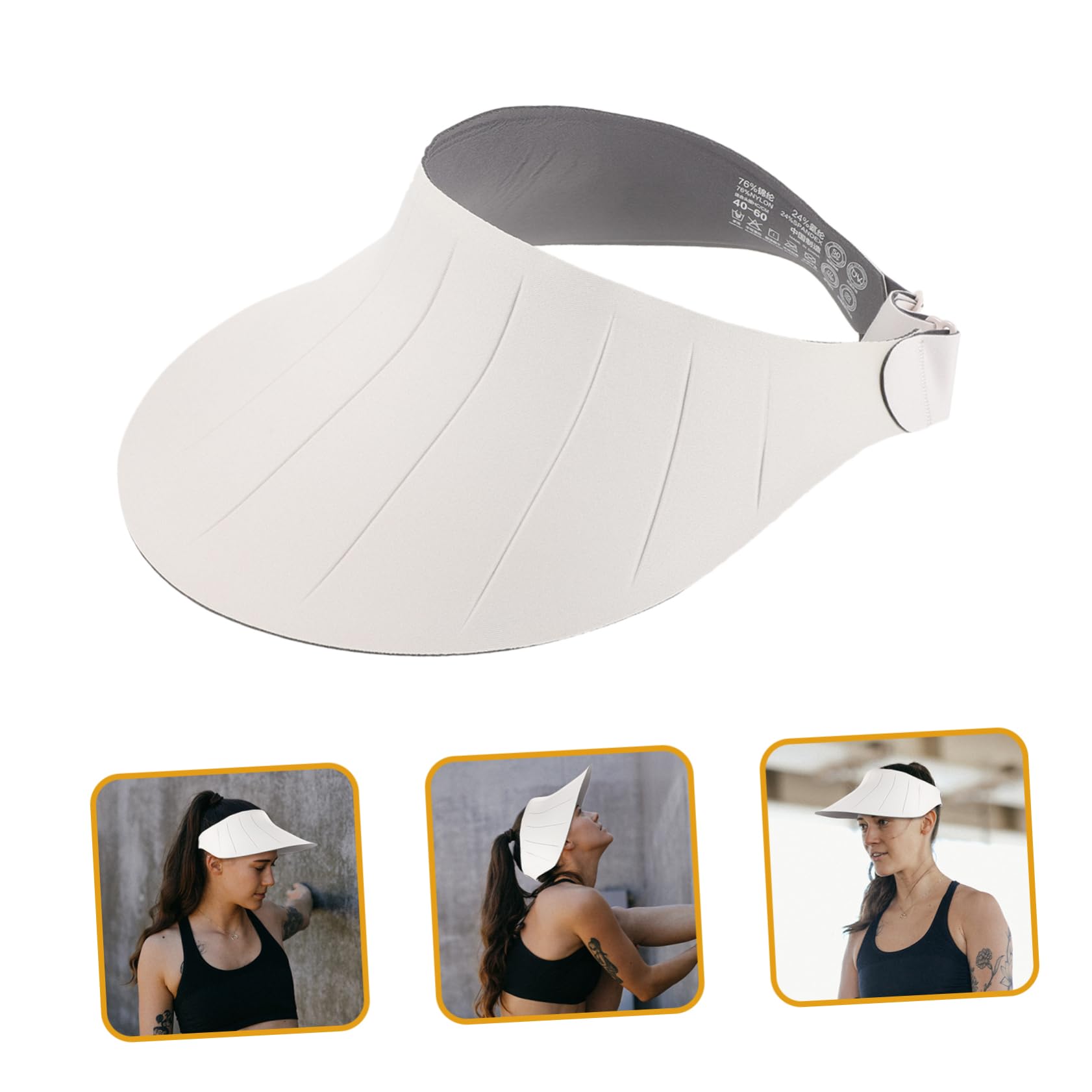 ibasenice Chapeau de Plage Femme à Large Bord Protection Solaire UV Chapeau pour Activités Extérieures Pliant et pour Plage Randonnée Camping et