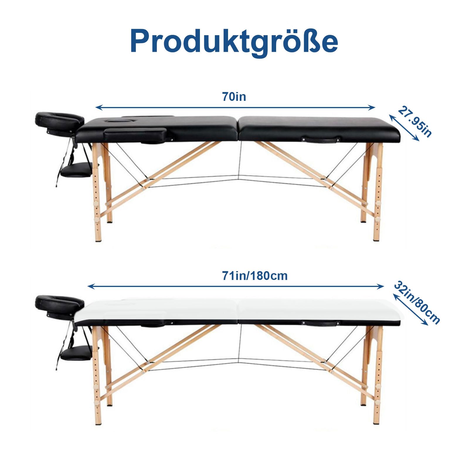 100PCS Einweg Bettlaken, Einweg Massagetisch Bettlaken, Einweg Auflage für Massageliegen Spa Tattoo Salon Vliesstoff 80 x 180cm (Weiß)
