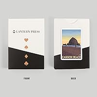 Vista 8 de Lantern Press Cannon Beach, Oregon, Haystack Rock (52 cartas de juego, baraja de cartas de tamaño póquer con comodines)