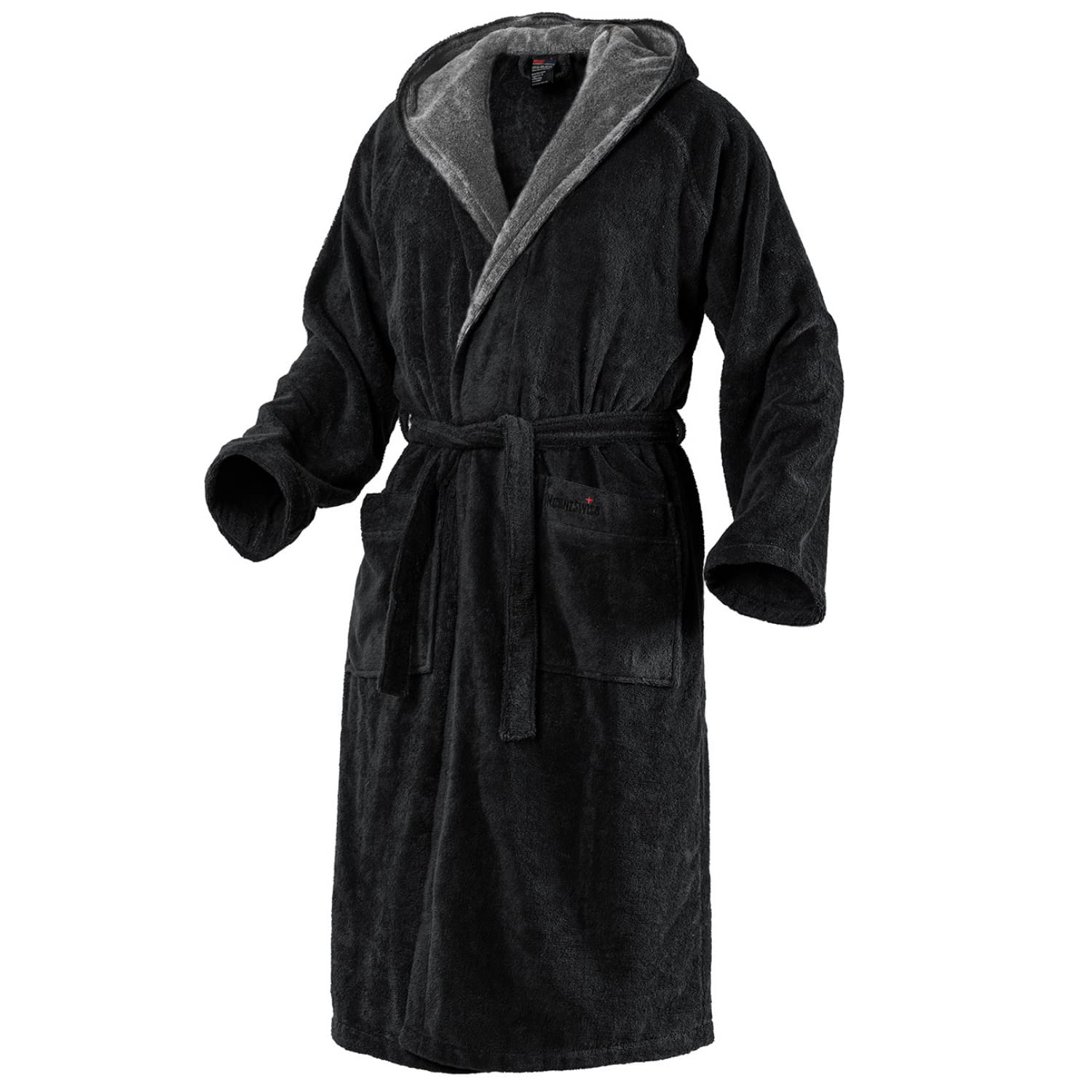 Mount Swiss Women's and Men's Arbon Bathrobe with Hood Made of Elegant Cotton I Dressing Gown Fluffy I Terry Cloth I Kimono with Choice of Colours and Sizes S - 8XL I Bath Robe Oeko-Tex Standard 100