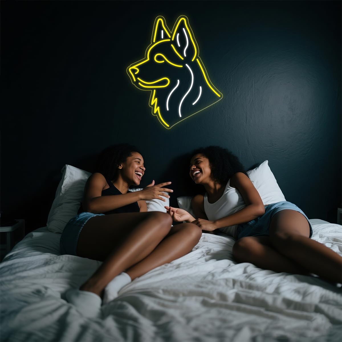 Dog LED Neon Sign Super Bright Acrylic Dimmable German Shepherd Led Light Size 15.7x11.8 in Neon Light for Dog Lovers Window Store Display Beer Bar Nightclub Grand Opening Gift (German Shepherd)