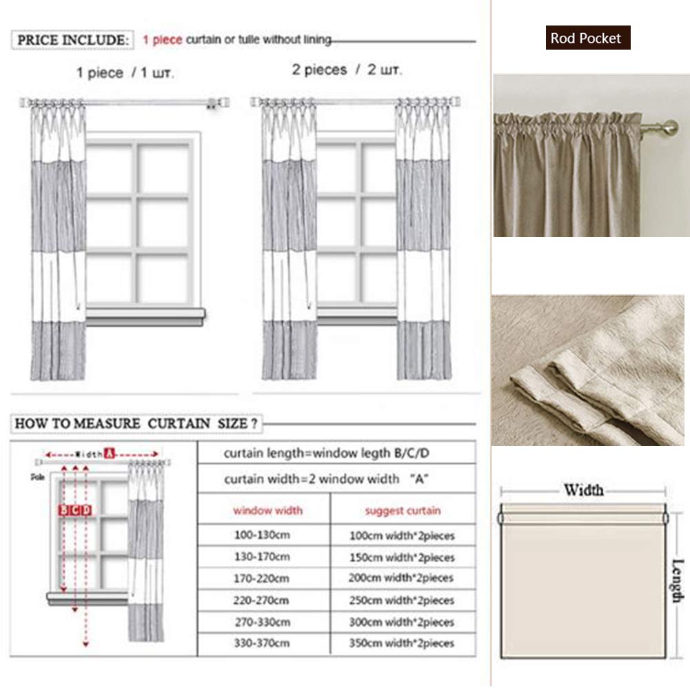 Silber Metallic Look Sterne Voile Gardine Transparent Vorhang für Wohn- und Schlazimmer Voile Fenster Gardinen Dekoration 2er Set Vorhänge,Weiß,W140xL180cm