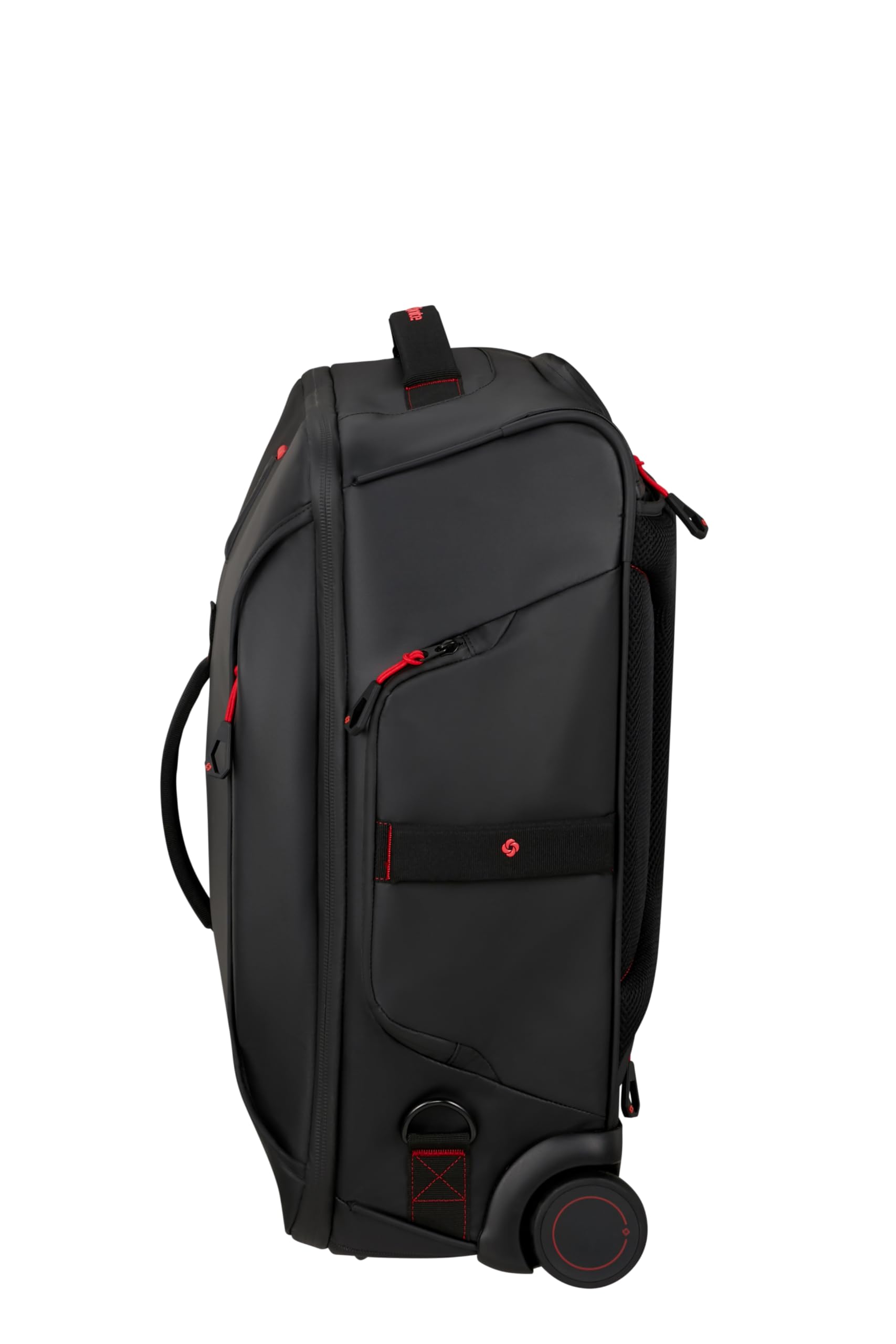 Samsonite Paradiver Light - Bolsa de Viaje con Ruedas y Función Mochila (55 cm), Small, Equipaje de Mano, Repelente al Agua, Ligero, 51L, Negro (Black)