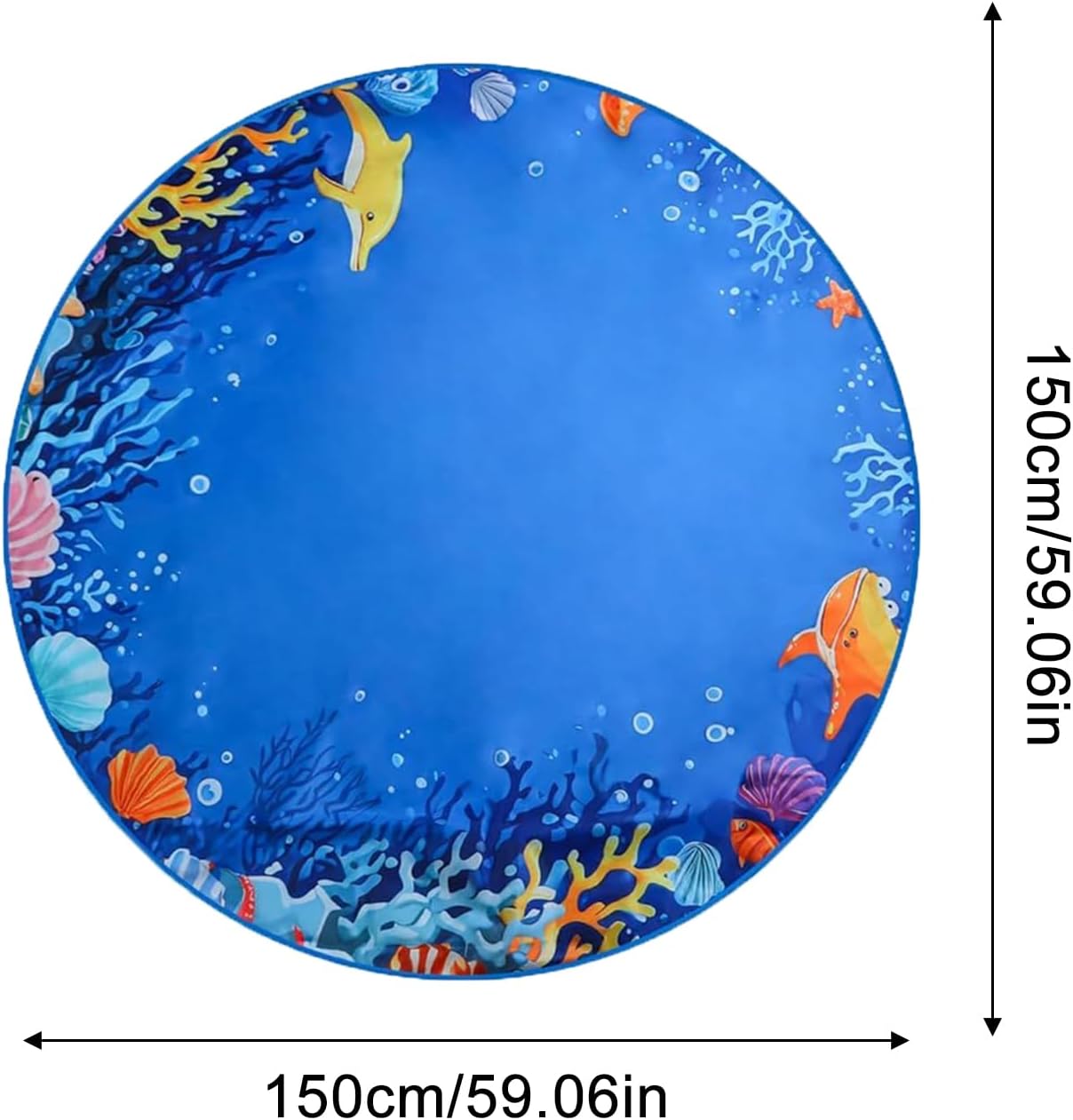 Beach Puddle Pool - Foldable Kids Water Play Mat, Carrying Bag Included, Lightweight Waterproof Design | Interactive Outdoor Toy for Children, Picnic, Travel, Vacation, Beach, Sand Play