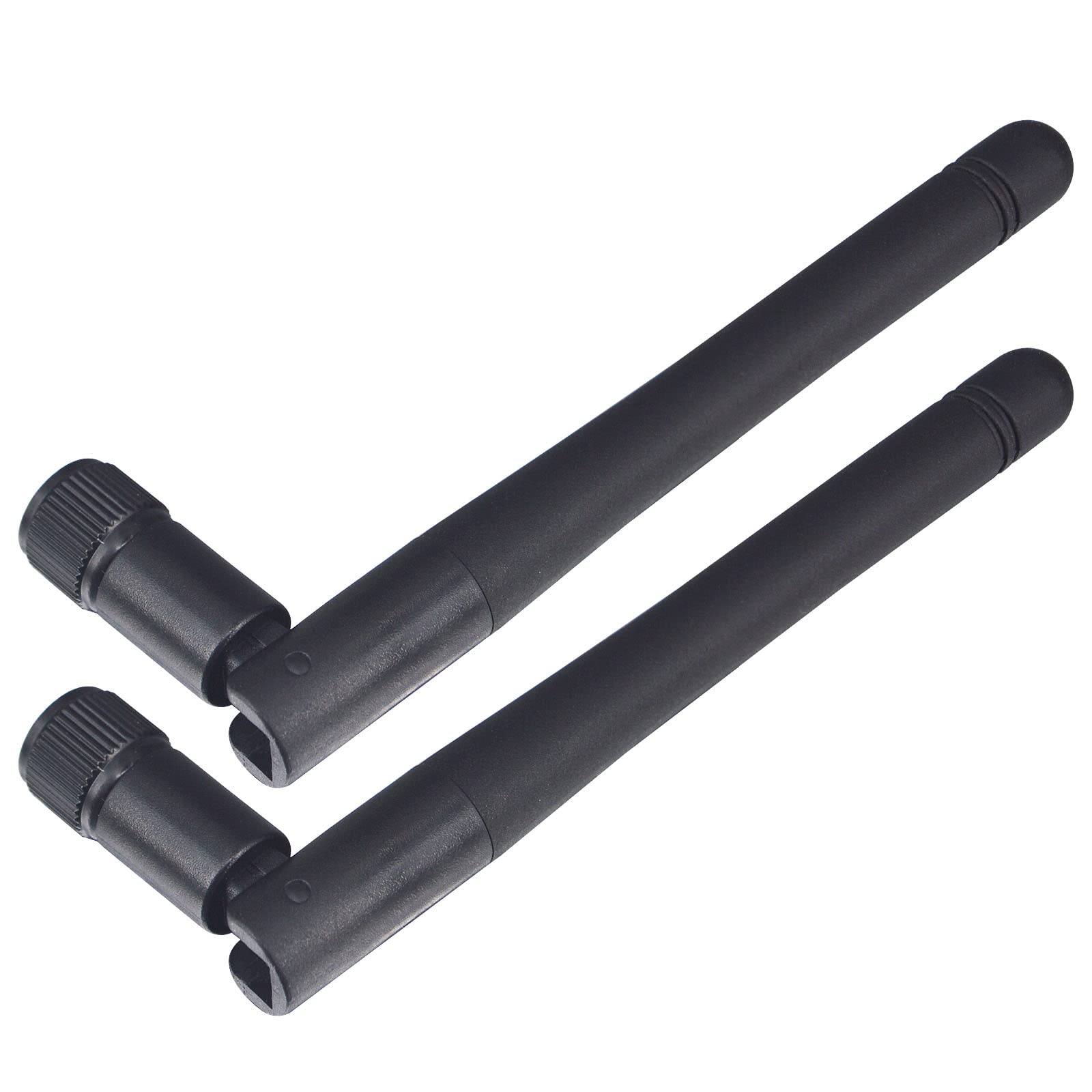 Antenne WiFi Dual Band 5dBi RP-SMA Mâle - 2,4 GHz / 5,8 GHz, Lot De 2, Pour Routeur, Caméra IP