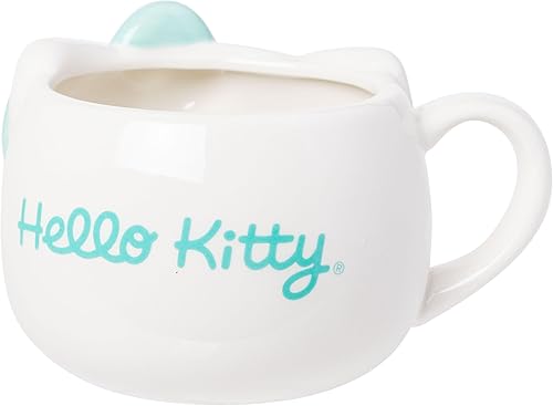 Miniatura 9 de Silver Buffalo Sanrio - Taza de cerámica esculpida en 3D con diseño de esqueleto de Hello Kitty para Halloween, 20 onzas