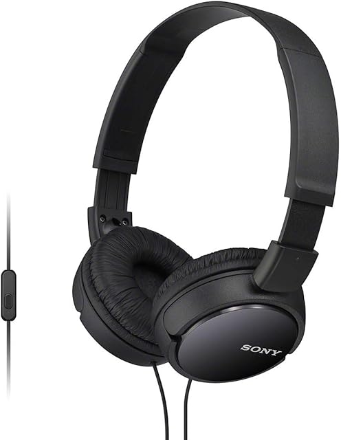 Sony MDR-ZX110AP Stereo Headphone (with In-line microphone) - Black