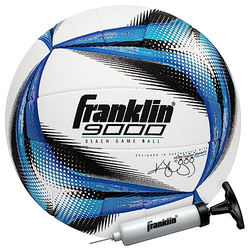 Ballon de volleyball cousu main Franklin Sports en cuir synthétique pour l'extérieur