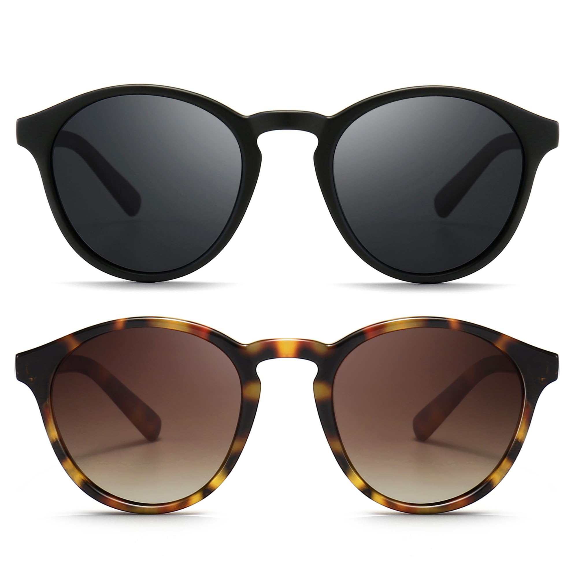 SUNGAITWomen's Classic Vintage Round Polarized Sunglasses Retro Style UV400 SGT166