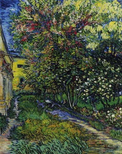 【複製画】ゴッホ「サン＝レミの療養院の庭」Vincent van Gogh 額付 Amazon.co.jp: ゴッホ・「サンレミの療養院の庭」 プリキャンバス複製