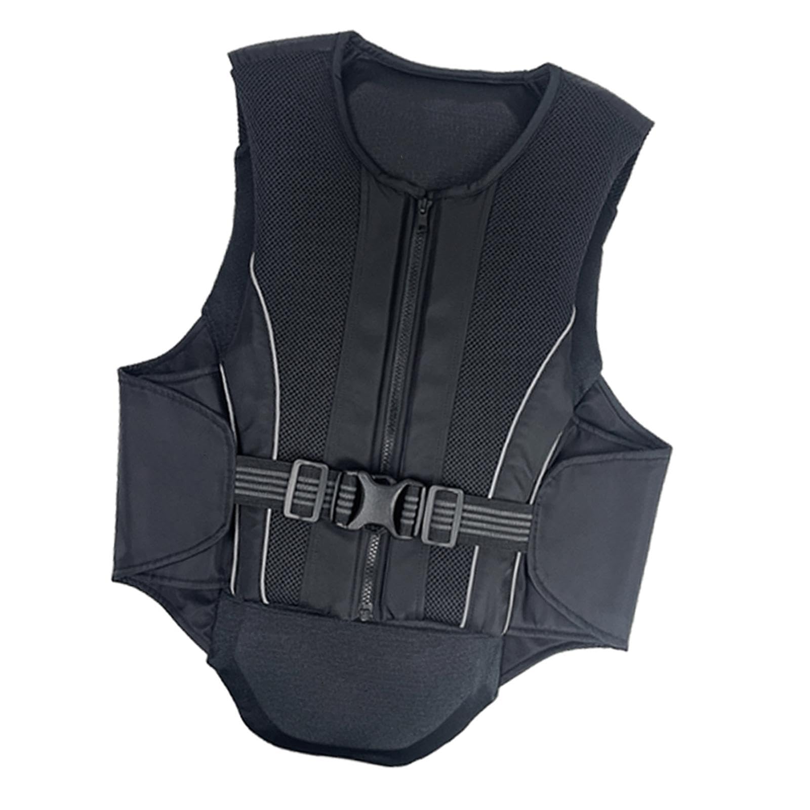 Chaleco Ecuestre Protector de Acolchado de Equitación para Niños Jóvenes Adultos Accesorio con Paneles Extendidos Y Material Transpirable Ad
