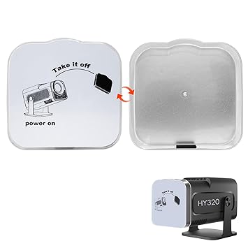 HY320 Projector Lens Protection Cover Projector Lens Protector Specific Lens Cap Cover,Avoid Dust Anti-Scratch,Easy to Install,Case Friendly