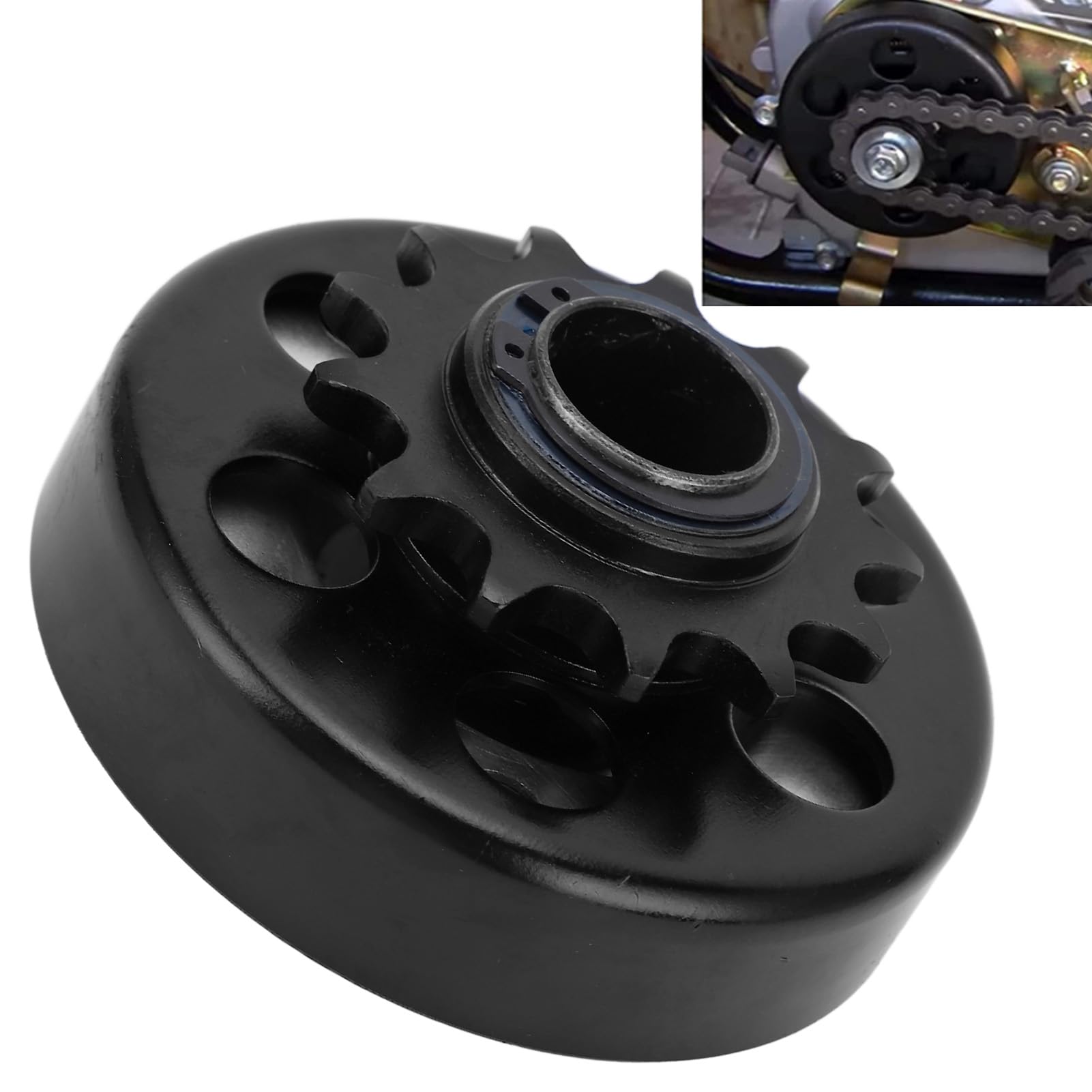 Fliehkraftkupplung mit 2,5 cm Bohrung, Hochleistungskupplung mit 13 Zähnen 2300 U/min 13 PS Zentrifugalkupplung Ritzel für Minibikes Gokarts und Ketten mit 40 41 und 420mm