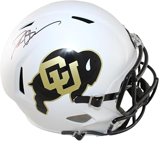 Deion Sanders Autographed Colorado F/S Helmet Beckett Witness
