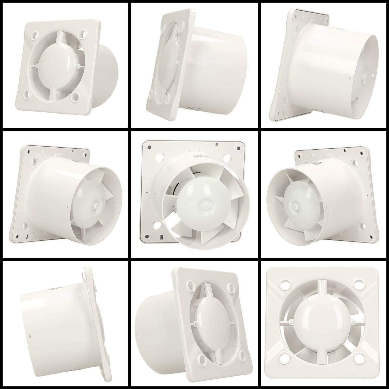 100mm Timer Extractor Fan Matte Black Glass Front Panel TRAX Wall Ceiling  Ventilation : Amazon.co.uk: DIY u0026 Tools