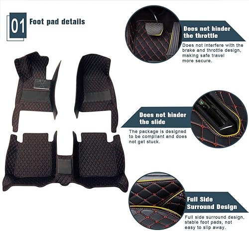 Miniatura 4 de Alfombrillas personalizadas para Citroen C2 C3 C4 C5 C6 DS3 DS4 DS5 C4L logotipo personalizado, juego completo de forros para suelo de parte