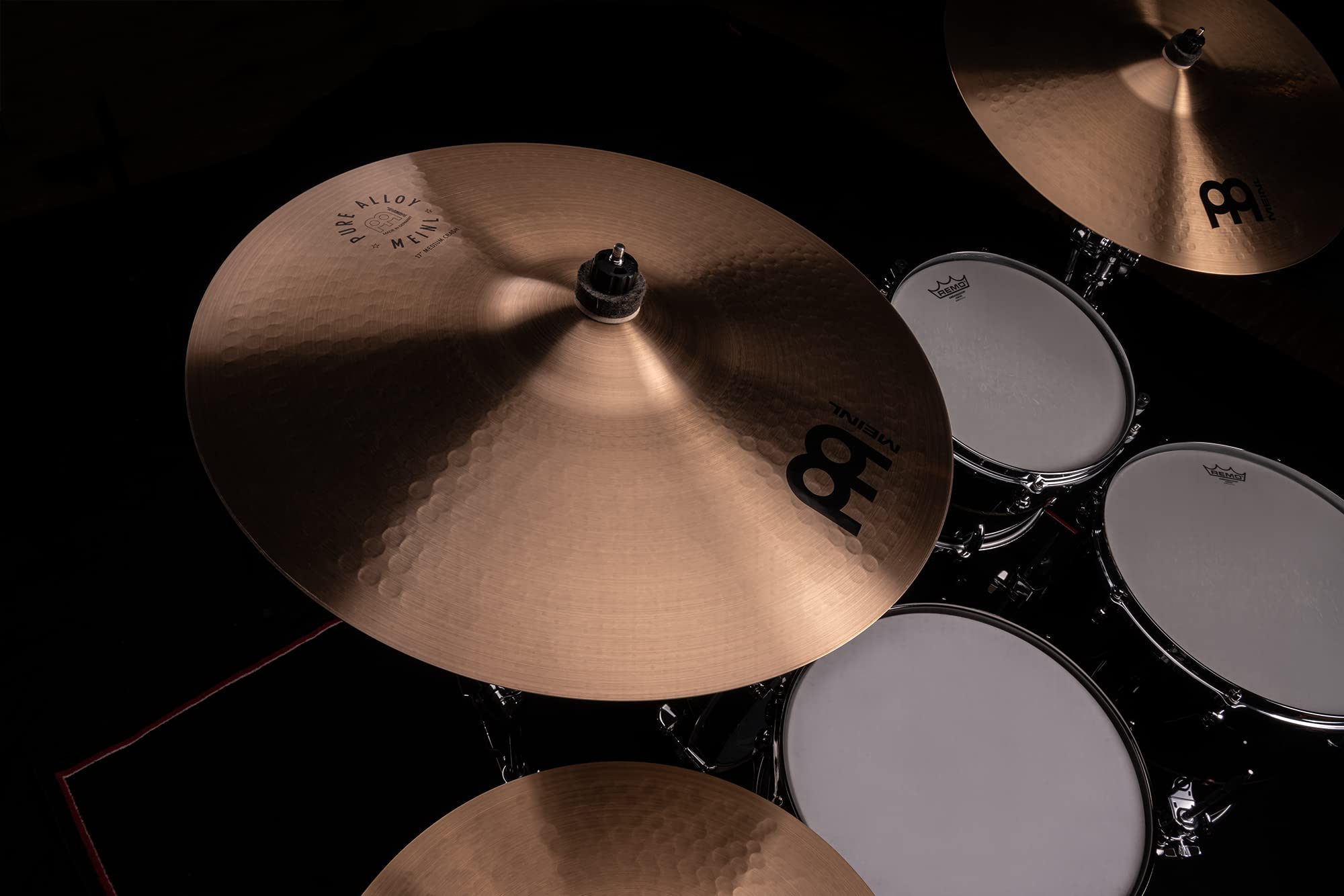 Meinl Cymbals Pure Alloy Piatto Crash Medium 17 pollici (43,18cm) per Batteria - Bronzo puro in Lega, Finitura Tradizionale (PA17MC)