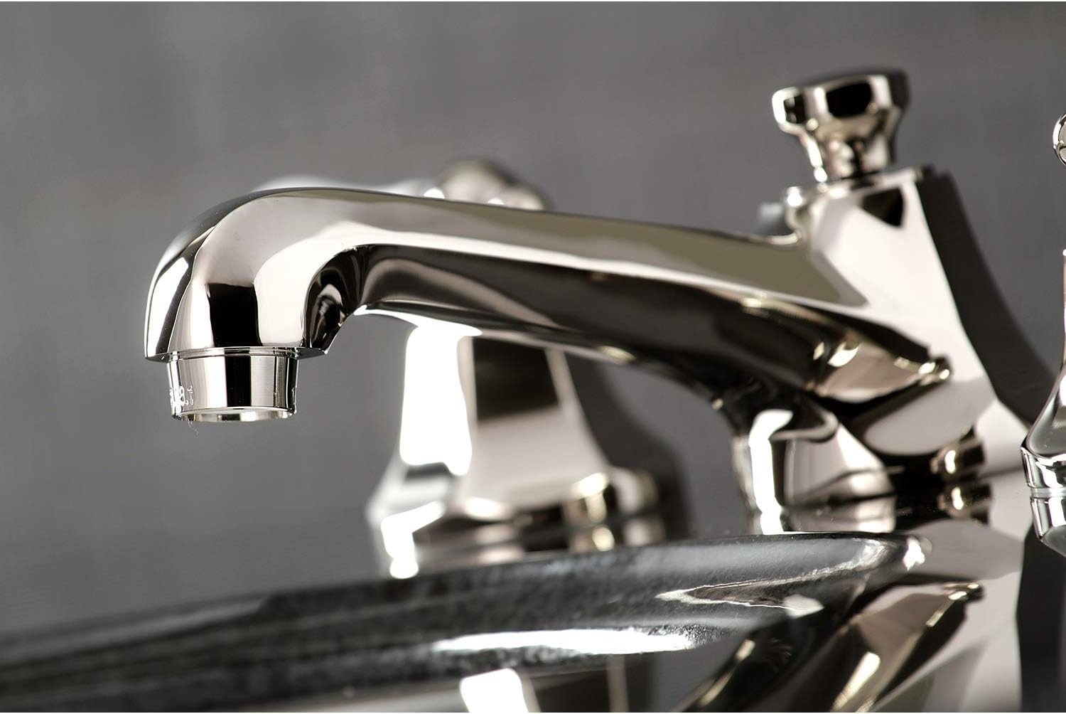 Kingston Brass KS4466PL 8 in. Widespread Bathroom Faucet, Polished Nickel