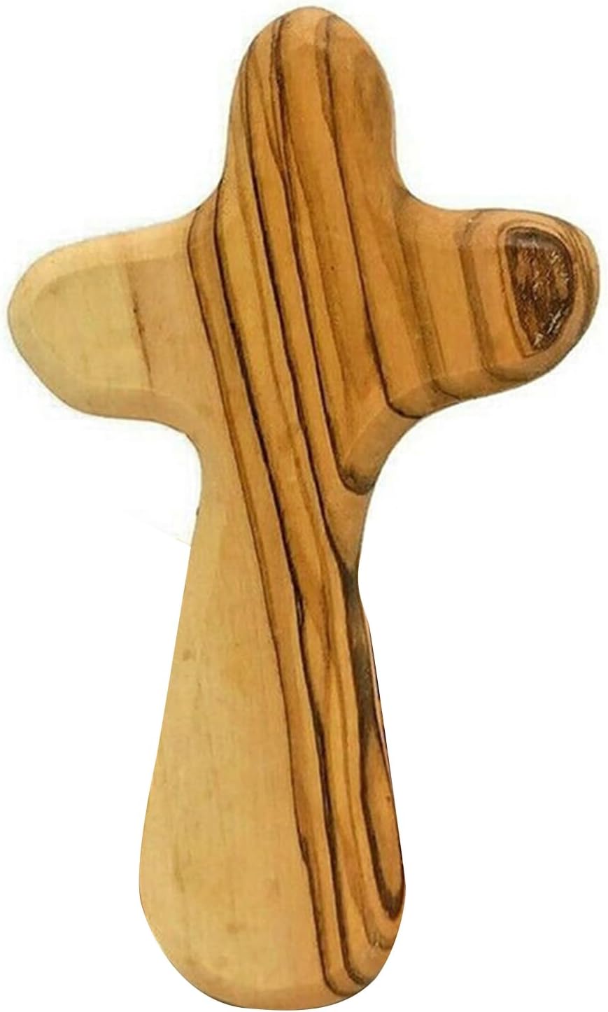 Hand Held Wooden Crosses 4inch Wood Prayer Crosses Portable