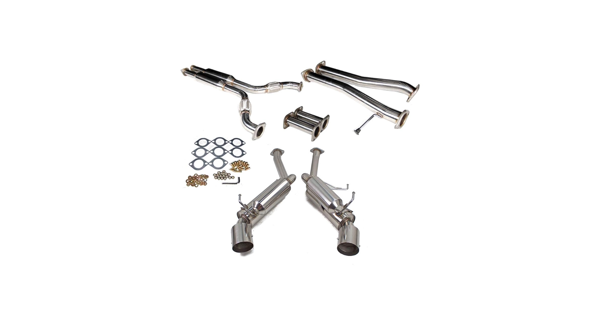 Amazon.com: Rev9 CB-006 Stainless Steel Dual Cat-Back Exhaust Bolt